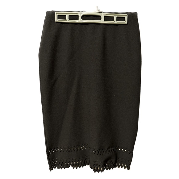 Black Mandy Evans Long Pencil Skirt - Picture 1 of 2